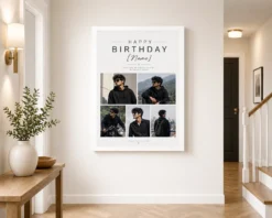 Brother Birthday Photo Frame Minimal white 2
