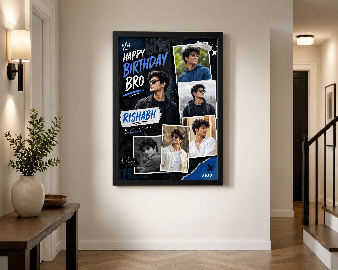 Brother Birthday Photo Frame | Personalized Birthday Gift Frame 2 Brother Birthday Photo Frame | Personalized Birthday Gift Frame - Image 2