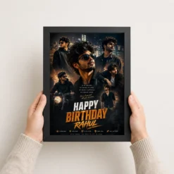 Brother Birthday Photo Frame dramatic lighting pose black 3