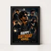 Brother Birthday Photo Frame Dramatic Lighting Pose | Personalized Birthday Gift Frame 16 Brother Birthday Photo Frame dramatic lighting pose black main