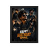 Brother Birthday Photo Frame Dramatic Lighting Pose | Personalized Birthday Gift Frame 16 Brother Birthday Photo Frame dramatic lighting pose black main white bg