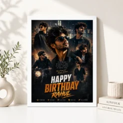 Brother Birthday Photo Frame dramatic lighting pose white 4