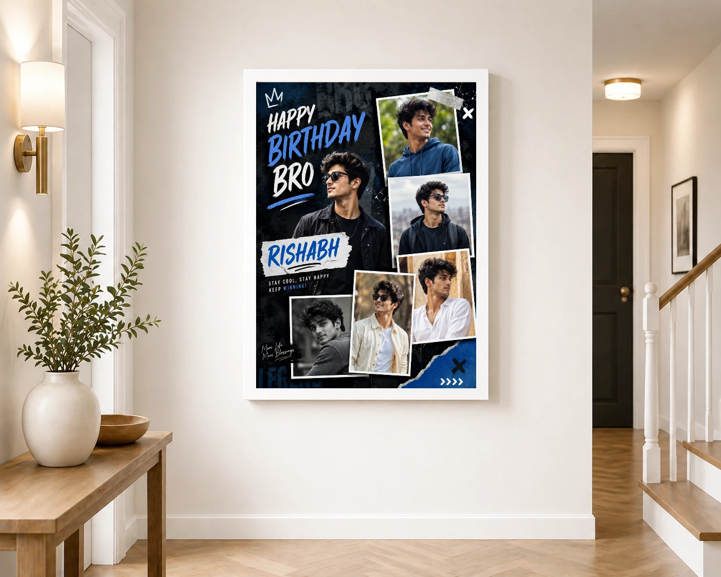 Brother Birthday Photo Frame | Personalized Birthday Gift Frame 6 Brother Birthday Photo Frame | Personalized Birthday Gift Frame - Image 6