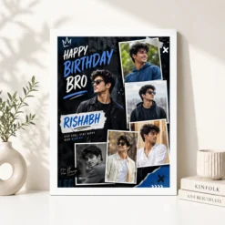 Brother Birthday Photo Frame | Personalized Birthday Gift Frame 15 Brother Birthday Photo Frame white 4