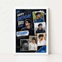 Brother Birthday Photo Frame | Personalized Birthday Gift Frame 12 Brother Birthday Photo Frame white main