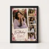 Custom Birthday Gift Photo Frame black main