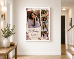 Custom Birthday Gift Photo Frame white 2