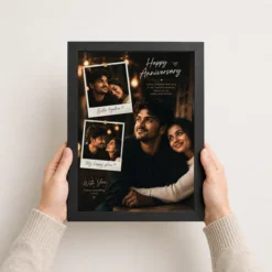 Customized Birthday Frame for Husband black 3