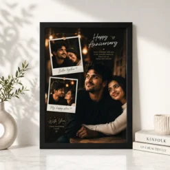 Customized Birthday Frame for Husband black 4