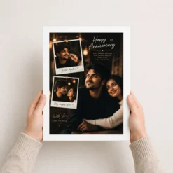 Customized Birthday Frame for Husband white 3