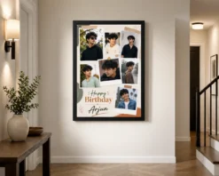 Alternative view of Customized Boyfriend Birthday Frame with Photo | Personalized Birthday Gift Frame