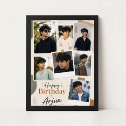 Customized Boyfriend Birthday Frame with Photo | Personalized Birthday Gift Frame