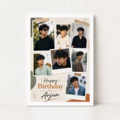 Customized Boyfriend Birthday Frame with Photo white main