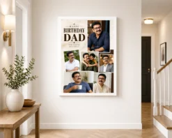 Dad Birthday Photo Frame white 2