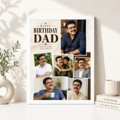 Dad Birthday Photo Frame white 4