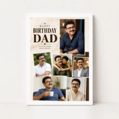 Dad Birthday Photo Frame white main