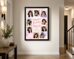 Alternative view of Girlfriend Birthday Photo Frame Cute Pastel Aesthetic | Personalized Birthday Gift Frame