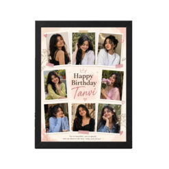 Girlfriend Birthday Photo Frame Light Pastel Theme | Personalized Birthday Gift Frame