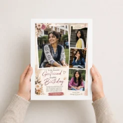 Girlfriend Birthday Photo Frame | Personalized Birthday Gift Frame 14 Girlfriend Birthday Photo Frame white 3