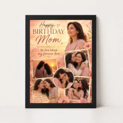 Happy Birthday Mom Photo Frame | Personalized Birthday Gift Frame