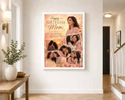 Happy Birthday Mom Photo Frame white 2