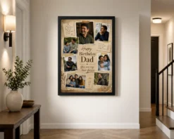 Alternative view of Happy Birthday Papa Photo Frame | Personalized Birthday Gift Frame