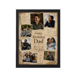 Happy Birthday Papa Photo Frame | Personalized Birthday Gift Frame