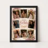 Happy Birthday Photo Frame with Custom Name black main