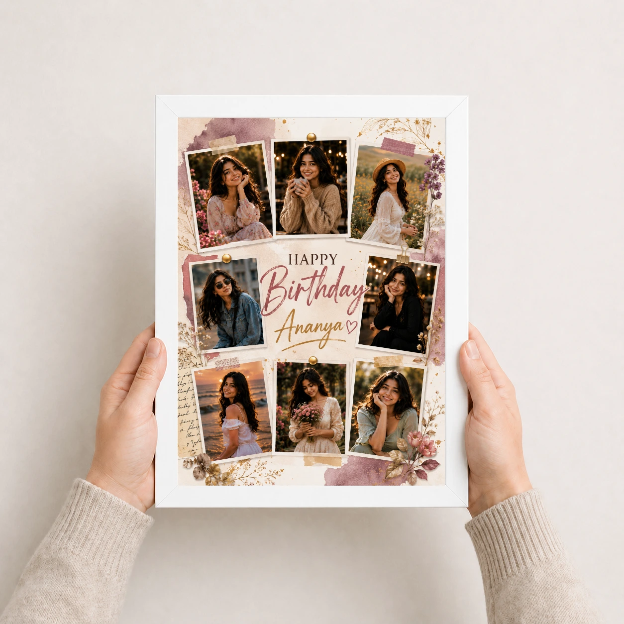Happy Birthday Photo Frame with Custom Name | Personalized Birthday Gift Frame 7 Happy Birthday Photo Frame with Custom Name | Personalized Birthday Gift Frame - Image 7
