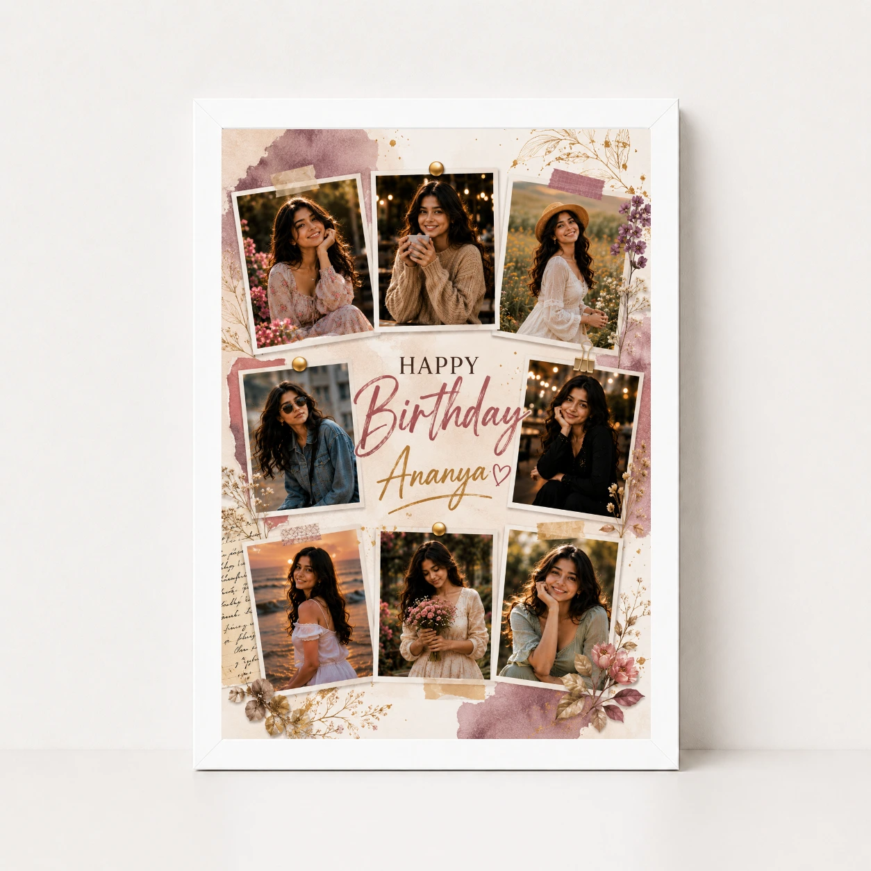 Happy Birthday Photo Frame with Custom Name | Personalized Birthday Gift Frame 5 Happy Birthday Photo Frame with Custom Name | Personalized Birthday Gift Frame - Image 5