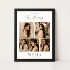 Happy Birthday Wife Photo Frame | Personalized Birthday Gift Frame