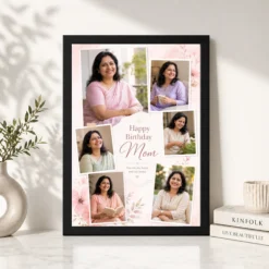 Mom Birthday Photo Frame | Personalized Birthday Gift Frame 11 Mom Birthday Photo Frame black 4