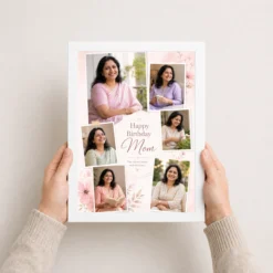 Mom Birthday Photo Frame | Personalized Birthday Gift Frame 14 Mom Birthday Photo Frame white 3