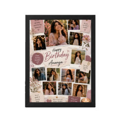 Personalized Birthday Photo Frame with Name | Personalized Birthday Gift Frame