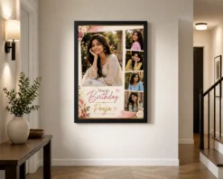 Alternative view of Personalized Birthday Table Photo Frame | Personalized Birthday Gift Frame