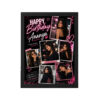 Personalized Girlfriend Birthday Photo Frame Black Theme | Personalized Birthday Gift Frame 16 Personalized Girlfriend Birthday Photo Frame black theme black main white bg