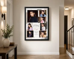 Alternative view of Romantic Birthday Photo Frame for Girlfriend Style 2 | Personalized Birthday Gift Frame