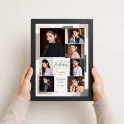 Romantic Birthday Photo Frame for Girlfriend copy black 3