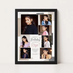 Romantic Birthday Photo Frame for Girlfriend Style 2 | Personalized Birthday Gift Frame