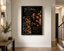 Alternative view of Romantic Photo Frame for Husband Birthday | Personalized Birthday Gift Frame