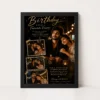 Romantic Photo Frame for Husband Birthday black main