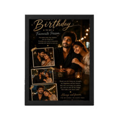 Romantic Photo Frame for Husband Birthday | Personalized Birthday Gift Frame