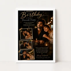 Romantic Photo Frame for Husband Birthday white main