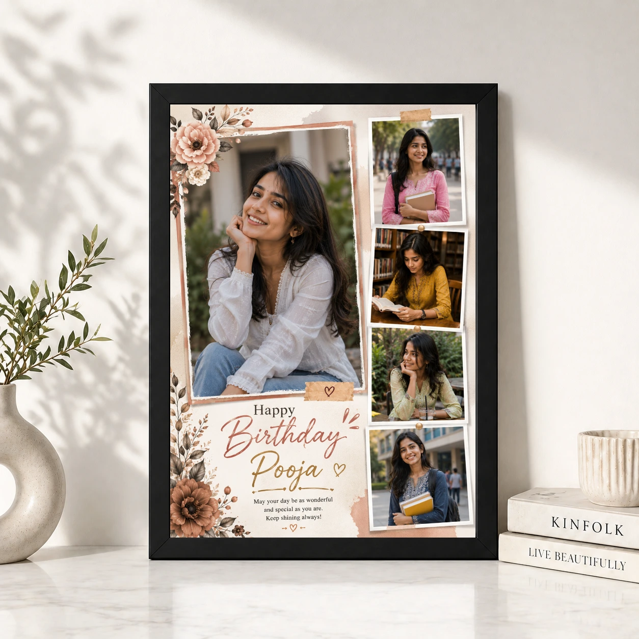 Wife Birthday Photo Frame | Personalized Birthday Gift Frame 4 Wife Birthday Photo Frame | Personalized Birthday Gift Frame - Image 4