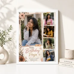 Wife Birthday Photo Frame | Personalized Birthday Gift Frame 15 Wife Birthday Photo Frame white 4