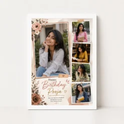 Wife Birthday Photo Frame | Personalized Birthday Gift Frame 12 Wife Birthday Photo Frame white main