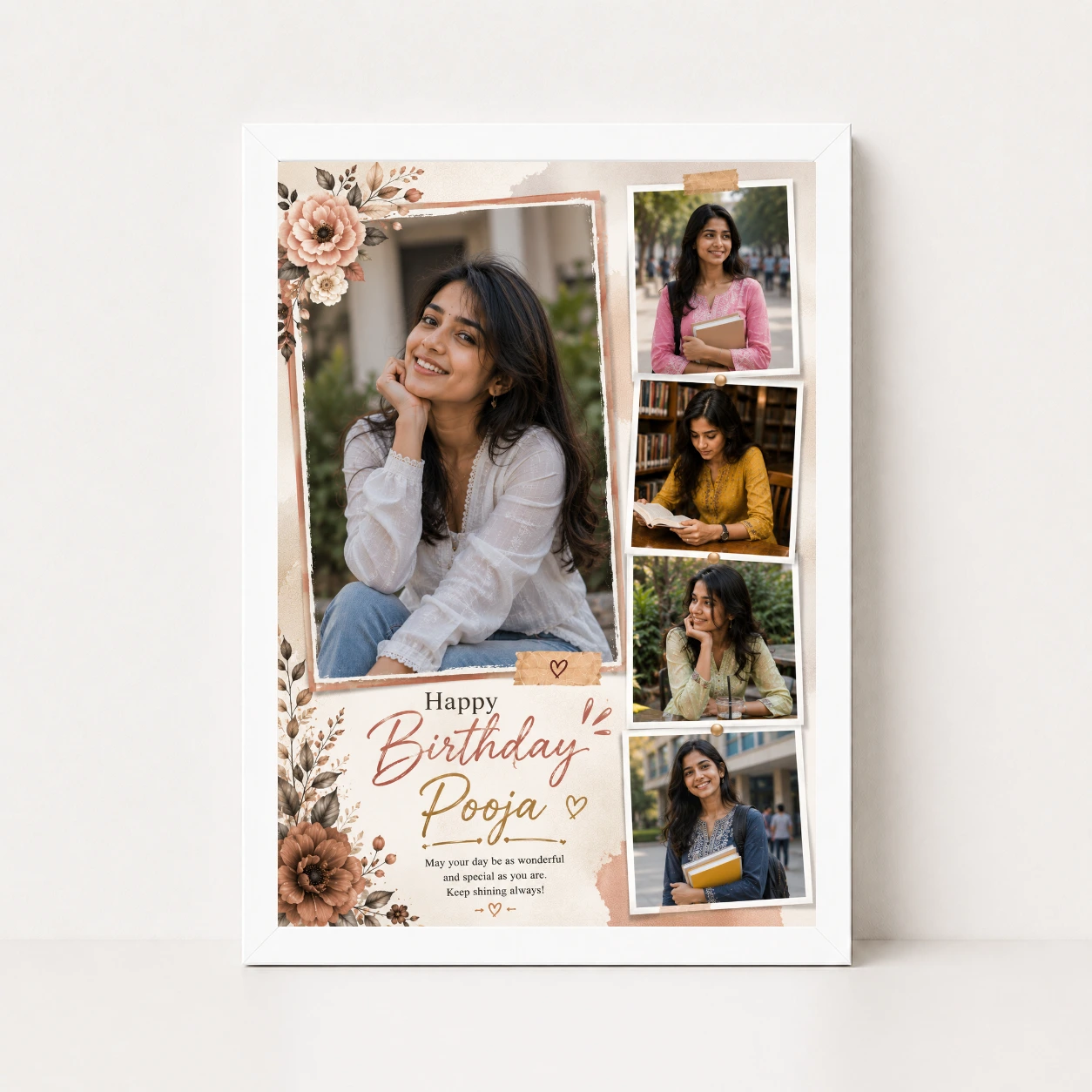 Wife Birthday Photo Frame | Personalized Birthday Gift Frame 5 Wife Birthday Photo Frame | Personalized Birthday Gift Frame - Image 5