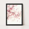 Abstract Cherry Blossom Pink White Japanese Inspired Art Photo Frame 16 abstract cherry blossom pink white japanese inspired art 15 black main