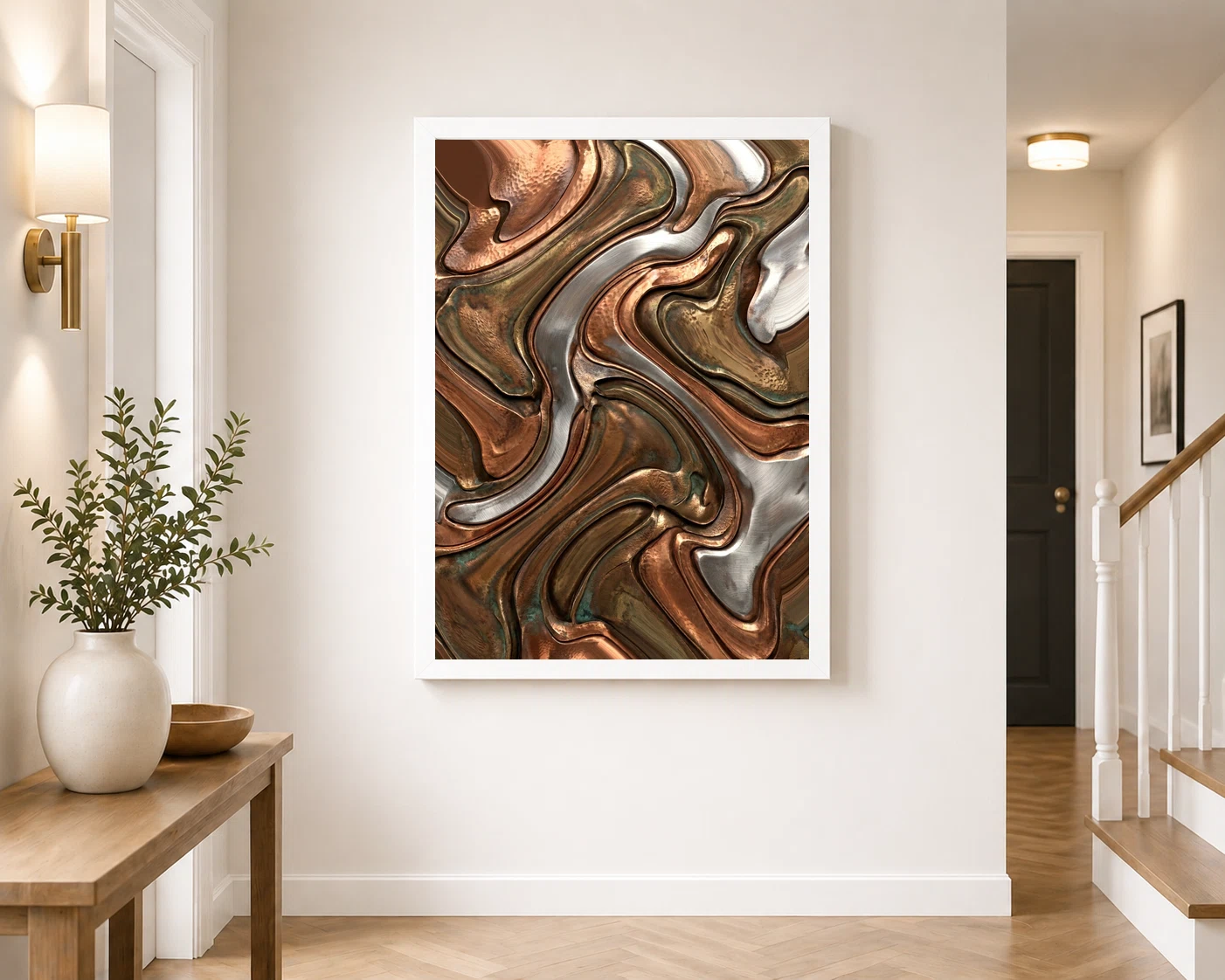 Abstract Metallic Copper Bronze Silver Luxury Premium Art Photo Frame 7 Abstract Metallic Copper Bronze Silver Luxury Premium Art Photo Frame - Image 7