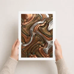 Abstract Metallic Copper Bronze Silver Luxury Premium Art Photo Frame 15 abstract metallic copper bronze silver luxury premium art 17 white 3
